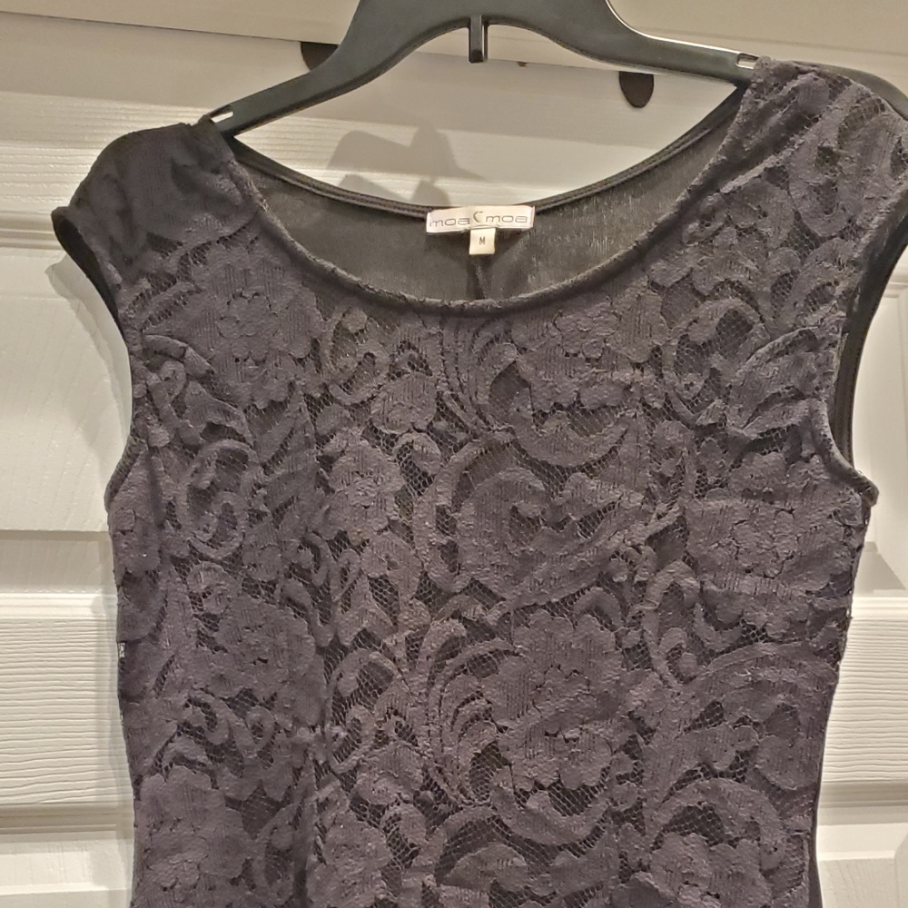 Black  lace  dressy shirt